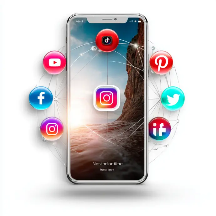 Pourquoi Fykto : créativité claire, smartphone et icônes sociales reliées